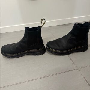 Dr. Martens 2976 Quad Platform Chelsea Boots - White Leather - Women’s 9